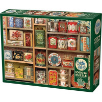 COBBLE HILL Puzzle Vintage čajové plechovky 1000 dílků