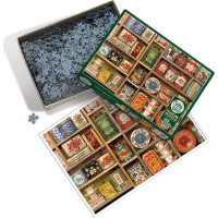 COBBLE HILL Puzzle Vintage čajové plechovky 1000 dílků