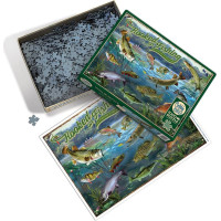COBBLE HILL Puzzle Závislý na rybaření 1000 dílků