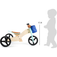 small foot Dřevěné odrážedlo Trike 2v1 tyrkysové