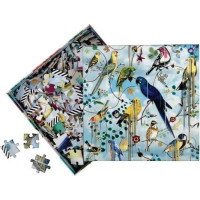 Galison Oboustranné puzzle Ptačí symfonie 250 dílků