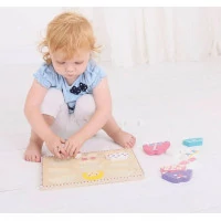 Bigjigs Baby Oblékací puzzle holčička