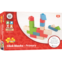 Bigjigs Baby Dřevěné Spojkostky Primary set