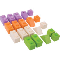 Bigjigs Baby Dřevěné Spojkostky Basic set