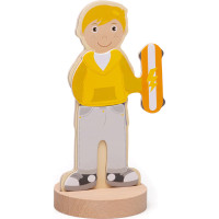Bigjigs Toys Magnetické oblékací puzzle sportovní aktivity