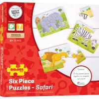 Bigjigs Toys Puzzle 3v1 safari zvířátka
