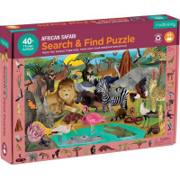 Mudpuppy Puzzle skládej a hledej Safari 64 dílů
