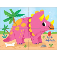 Mudpuppy Puzzle Dinosauři sada 4 v 1