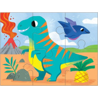 Mudpuppy Puzzle Dinosauři sada 4 v 1