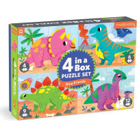 Mudpuppy Puzzle Dinosauři sada 4 v 1