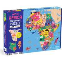 Mudpuppy Zeměpisné puzzle Mapa Afriky 70 dílků