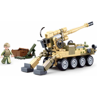 Sluban Army Model Bricks M38-B0751 Mobilní kanón 8x8 s pozemním minometem