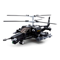 Sluban Model Bricks M38-B0752 Bojový vrtulník Ka-50 Black Shark