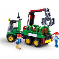 Sluban Town Farma M38-B0778 Traktor s přívěsem na klády