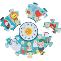 Petit Collage Podlahové puzzle Ilustrované učební hodiny