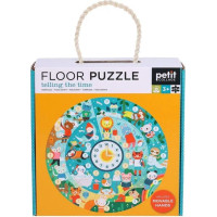 Petit Collage Podlahové puzzle Ilustrované učební hodiny