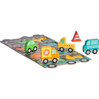 Petit Collage Robustní dřevěné puzzle Big Truck