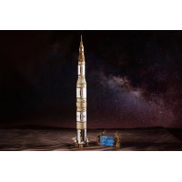 Ugears 3D dřevěné mechanické puzzle NASA, Saturn V
