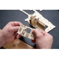Ugears 3D dřevěné mechanické puzzle Hrad Bradavice, Harry Potter
