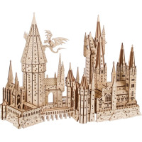 Ugears 3D dřevěné mechanické puzzle Hrad Bradavice, Harry Potter