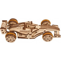 Ugears 3D dřevěné mechanické puzzle Compact Racer