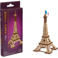 Ugears 3D dřevěné mechanické puzzle Eifellova věž