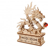 Ugears 3D dřevěné mechanické puzzle Drak