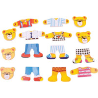 Bigjigs Toys Oblékací puzzle Medvědí rodinka