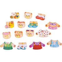 Bigjigs Toys Oblékací puzzle Medvědí rodinka