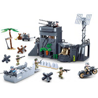Sluban Army WW2 M38-B0861 Bunkr v dunách