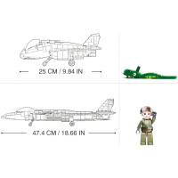 Sluban Model Bricks M38-B0931 Stíhací letoun Chengdu J-20