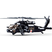 Sluban Model Bricks M38-B1012 Zdravotnický vrtulník UH-60 Black Hawk