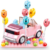 Sluban Girls Dream Mini Handcraft M38-B1086 Qmini růžový Kabriolet