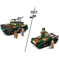 Sluban WWII M38-B1107 Japonský střední tank Typ 97 2v1