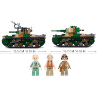 Sluban WWII M38-B1107 Japonský střední tank Typ 97 2v1