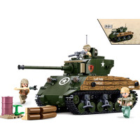 Sluban Army WW2 M38-B1110 Bitevní tank M4A3 Sherman