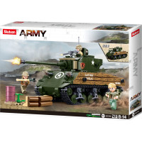 Sluban Army WW2 M38-B1110 Bitevní tank M4A3 Sherman