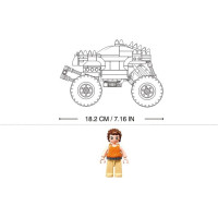 Sluban Power Bricks Natahovací Stříbrný ohnivák Off-road Monster