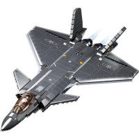 Sluban Army Model Bricks Neviditelný letoun J-20 s kovovým povlakem