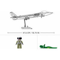 Sluban Army Model Bricks Neviditelný letoun J-20 s kovovým povlakem