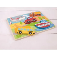 Bigjigs Toys Vkládací puzzle dopravní prostředky