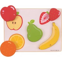 Bigjigs Toys Vkládací puzzle ovoce