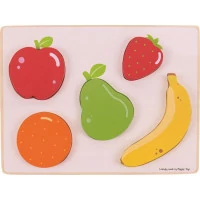 Bigjigs Toys Vkládací puzzle ovoce