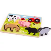 Bigjigs Toys Vkládací puzzle farma
