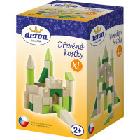 Detoa Dřevěné kostky XL 45 dílků