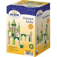 Detoa Dřevěné kostky XL 45 dílků
