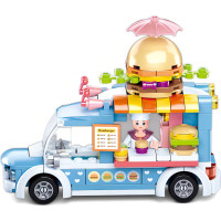 Sluban Girls Dream M38-B0993B Pojízdná prodejna hamburgerů