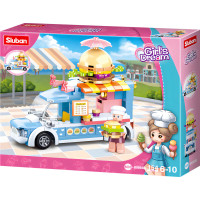 Sluban Girls Dream M38-B0993B Pojízdná prodejna hamburgerů