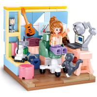 Sluban Girls Dream Mini Handcraft M38-B1016B Studovna