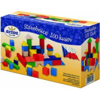 Detoa Dřevěná stavebnice kostky 100 ks
